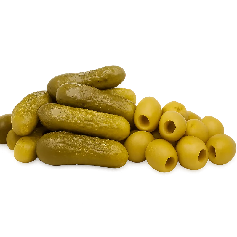 زیتون و خیار شور